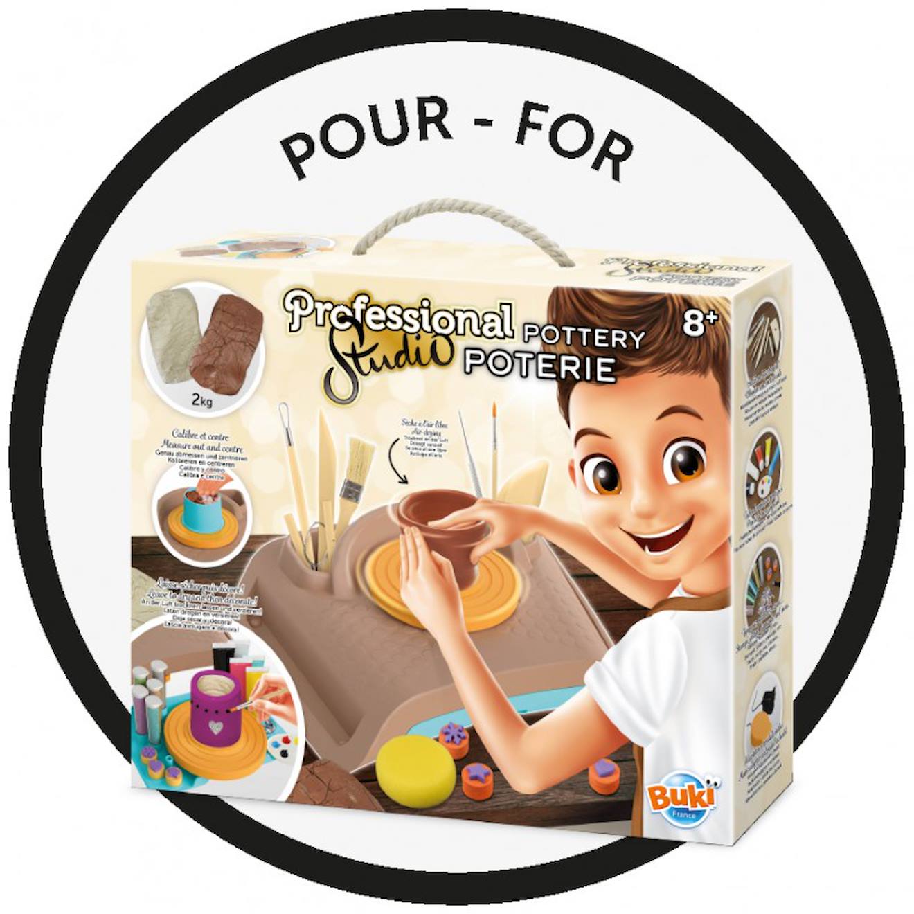 Recharge poterie marron