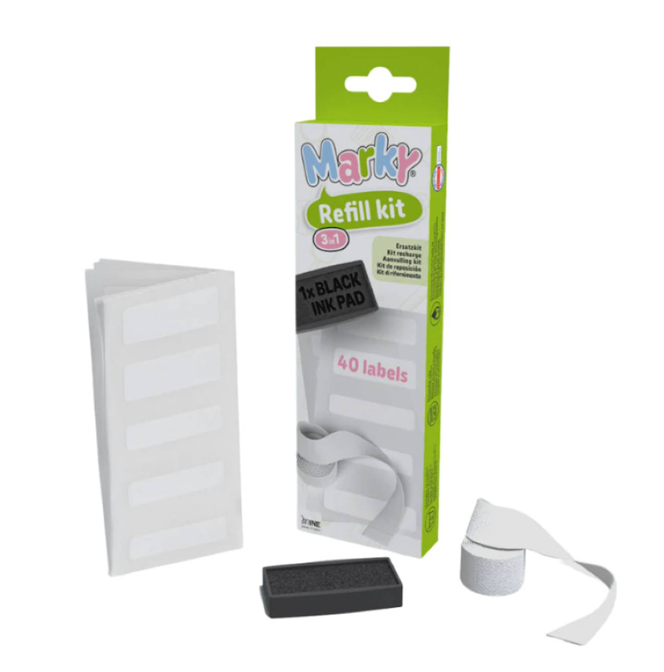 Recharge pour tampon marquage vêtements multicolore