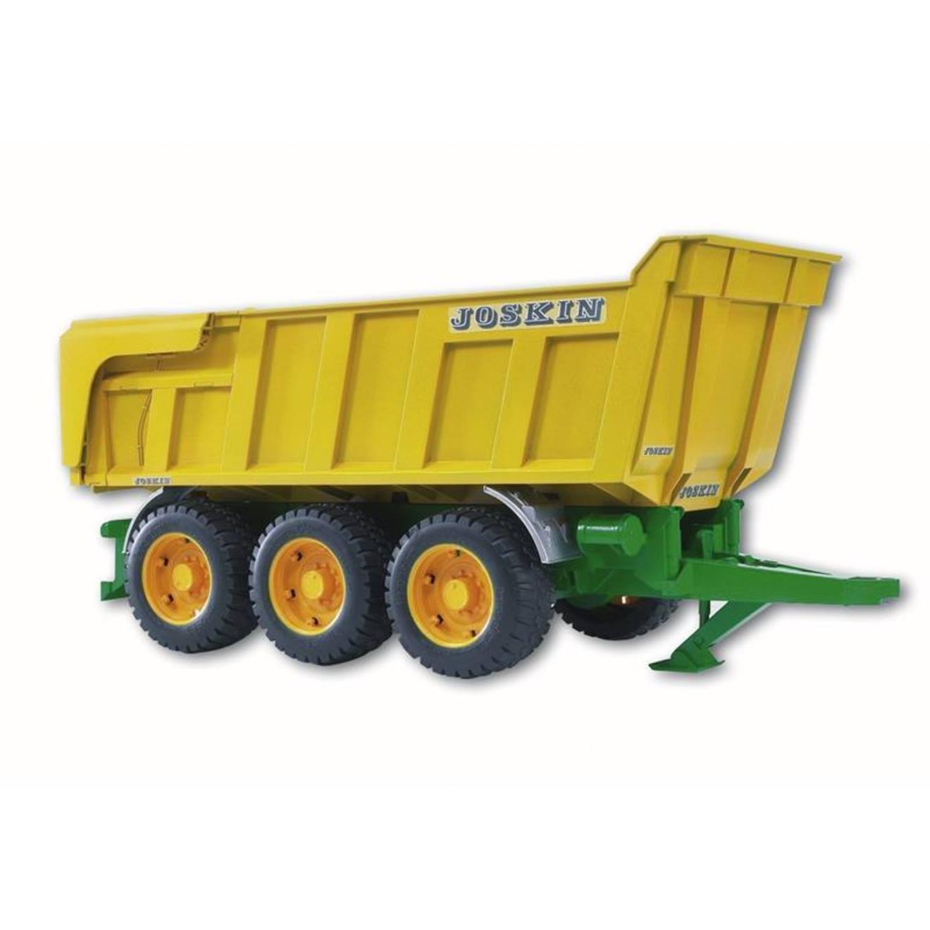 Remorque basculante joskin jaune et vert
