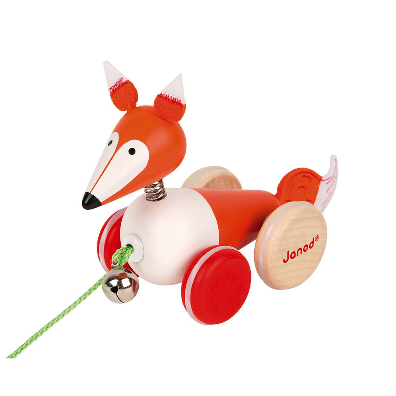 Renard à promener zigolos en bois FSC multicolore