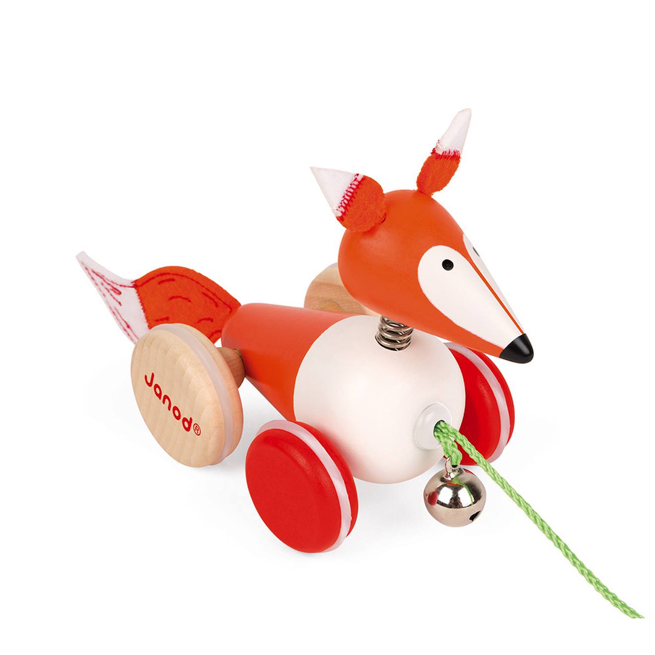 Renard à promener zigolos en bois FSC multicolore