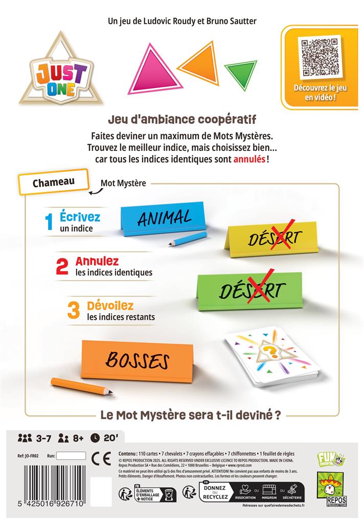 Just One : Le jeu de société coopératif qui fait fureur