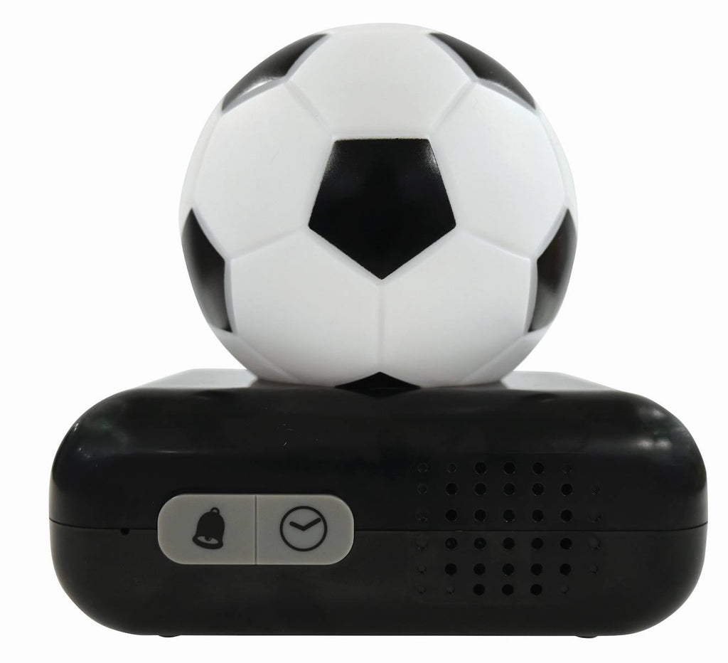Réveil avec veilleuse ballon de football en 3D multicolore