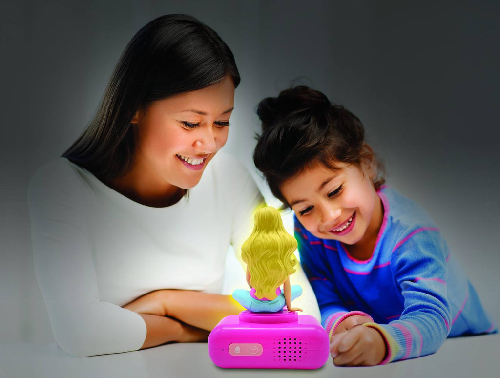 Réveil avec veilleuse Barbie en 3D multicolore