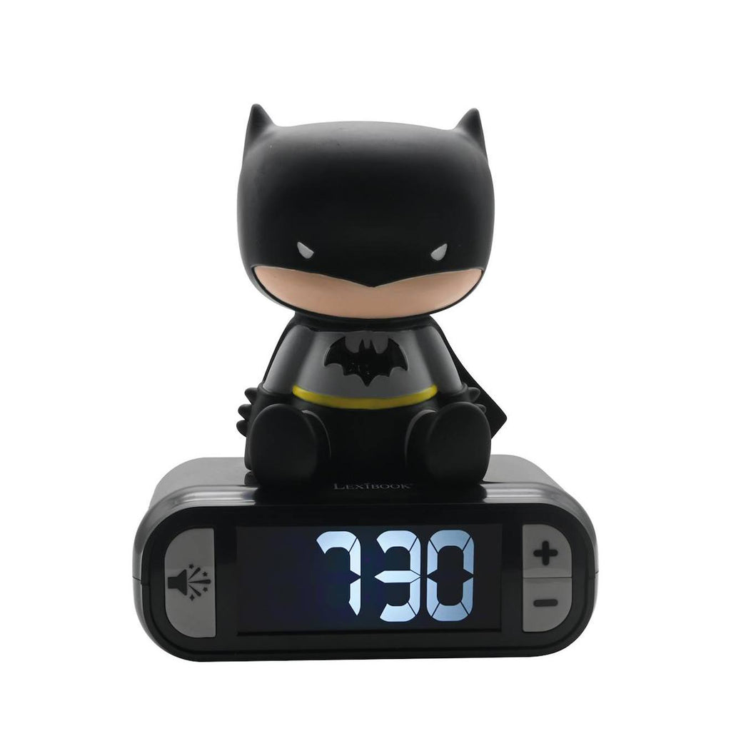 Réveil avec veilleuse Batman en 3D multicolore