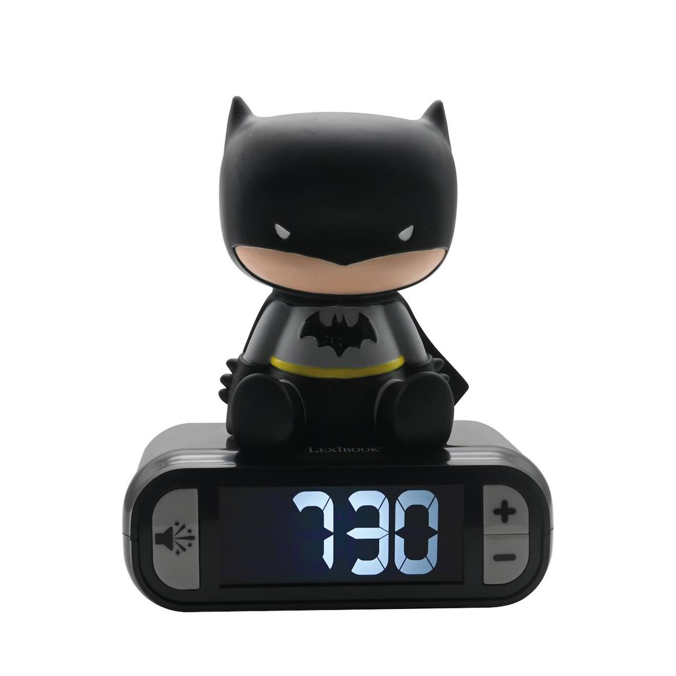 Réveil avec veilleuse Batman en 3D multicolore