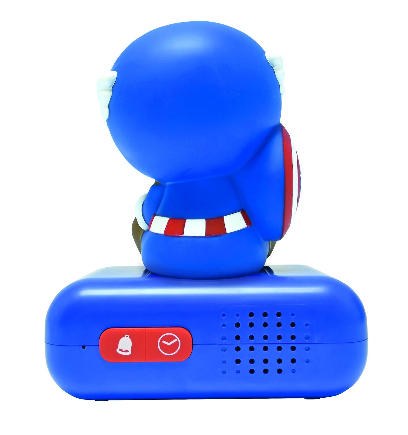 Réveil avec veilleuse Captain America en 3D multicolore