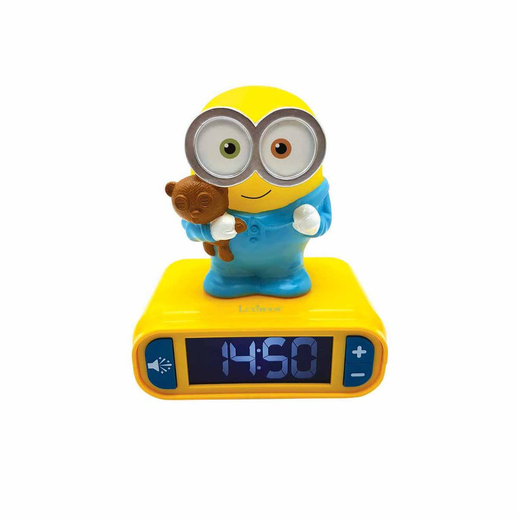 Réveil avec veilleuse Les Minions en 3D multicolore