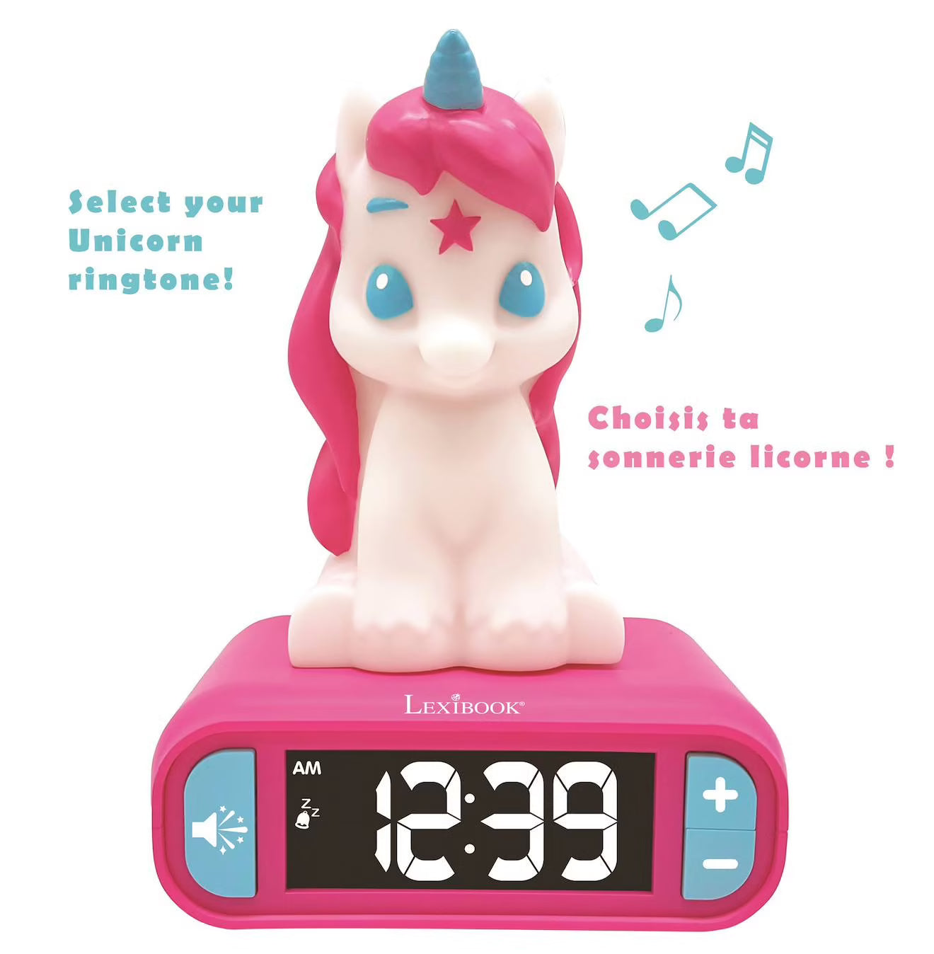 Réveil avec veilleuse licorne 3D Lexibook Lexibook
