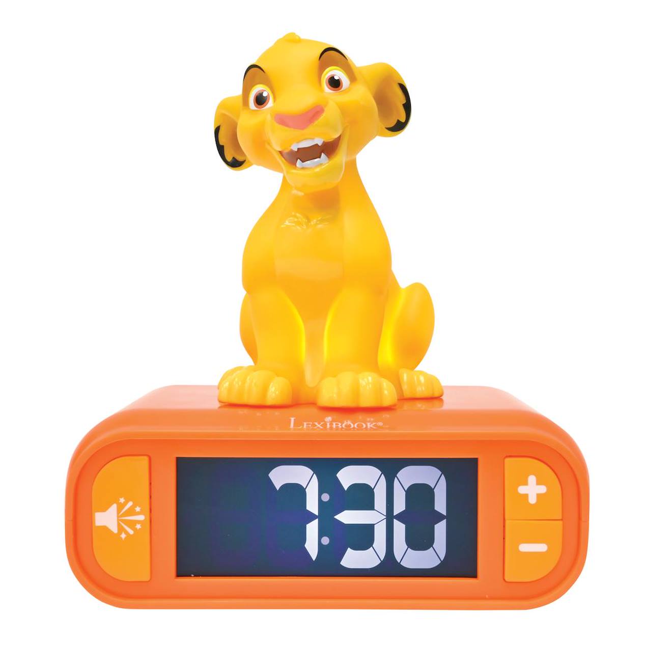 Réveil avec veilleuse simba 3D multicolore