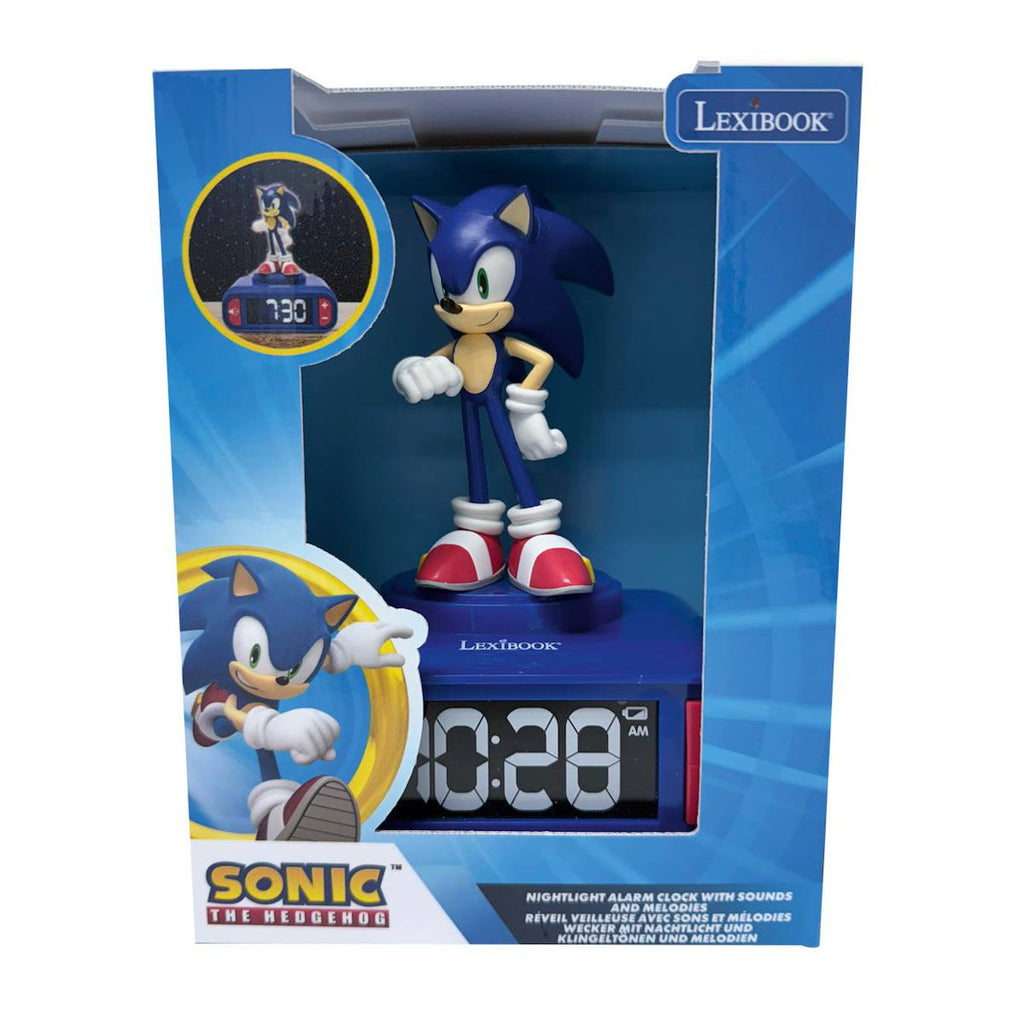 Réveil avec veilleuse Sonic 3D multicolore