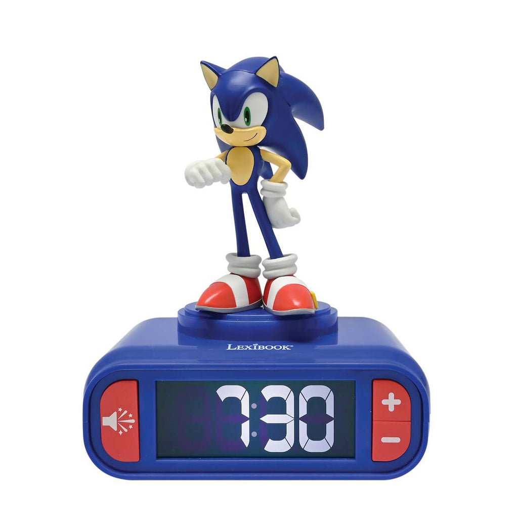 Réveil avec veilleuse Sonic 3D multicolore