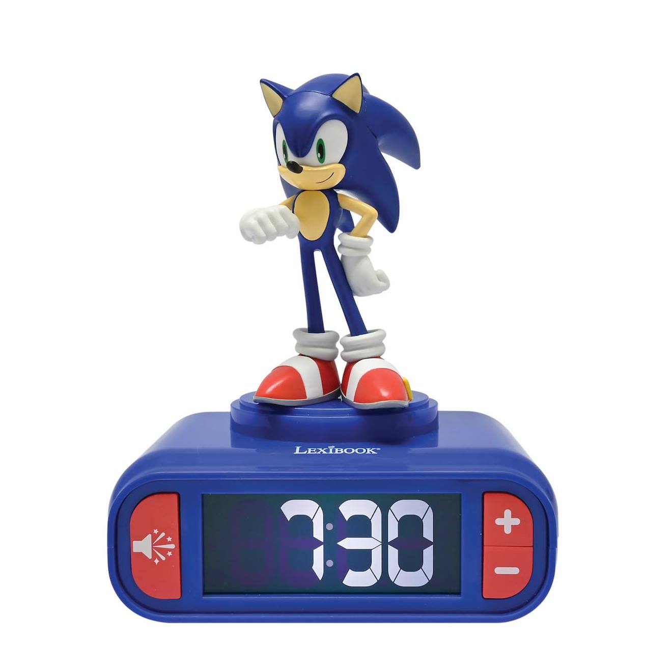 Réveil avec veilleuse Sonic 3D multicolore
