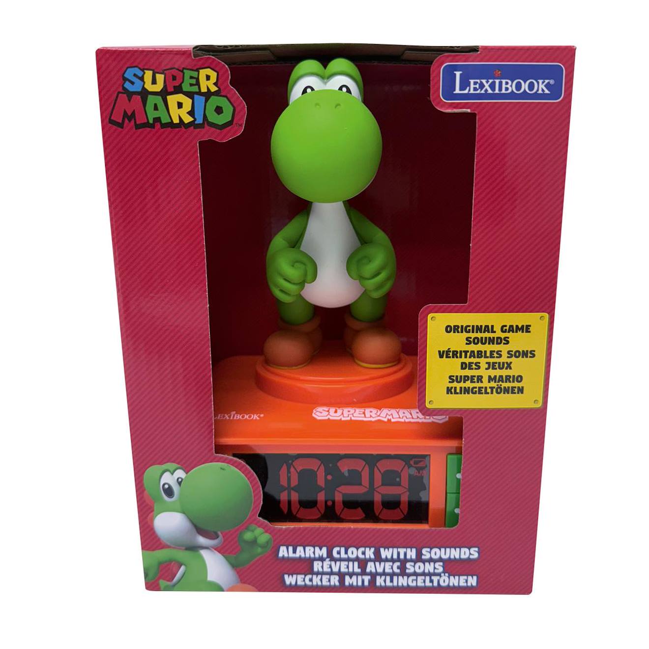 Réveil avec veilleuse yoshi en 3D multicolore