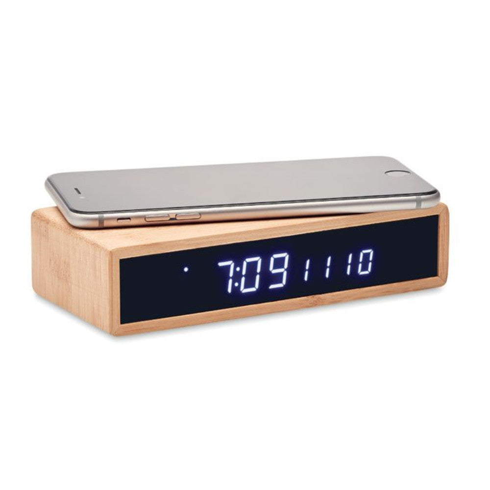 Réveil Bambou avec Chargeur Induction - Réveils Originaux