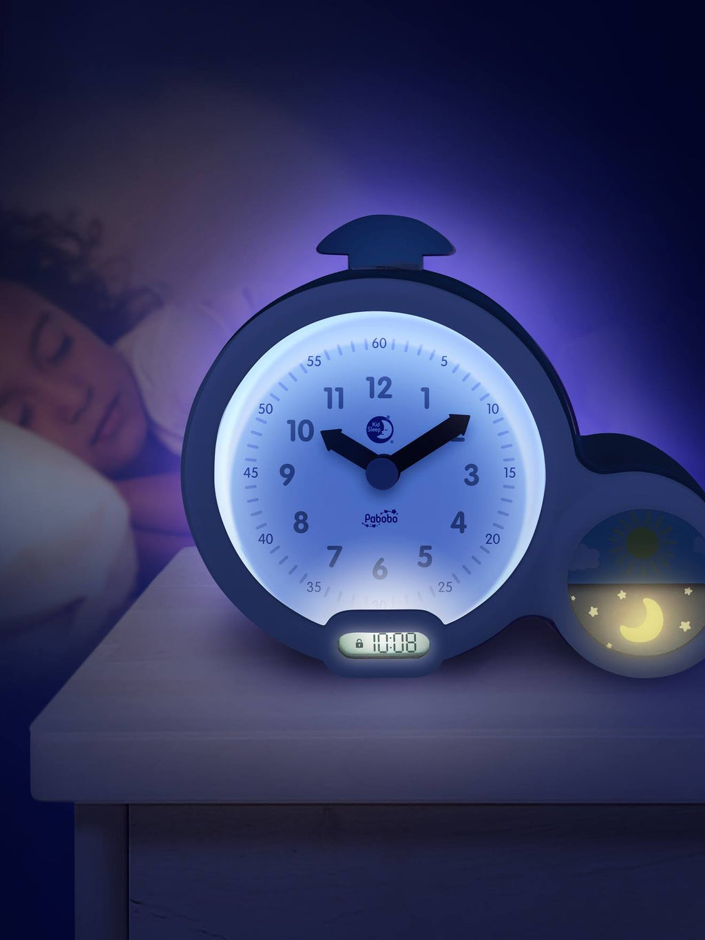 Réveil kid sleep clock rose