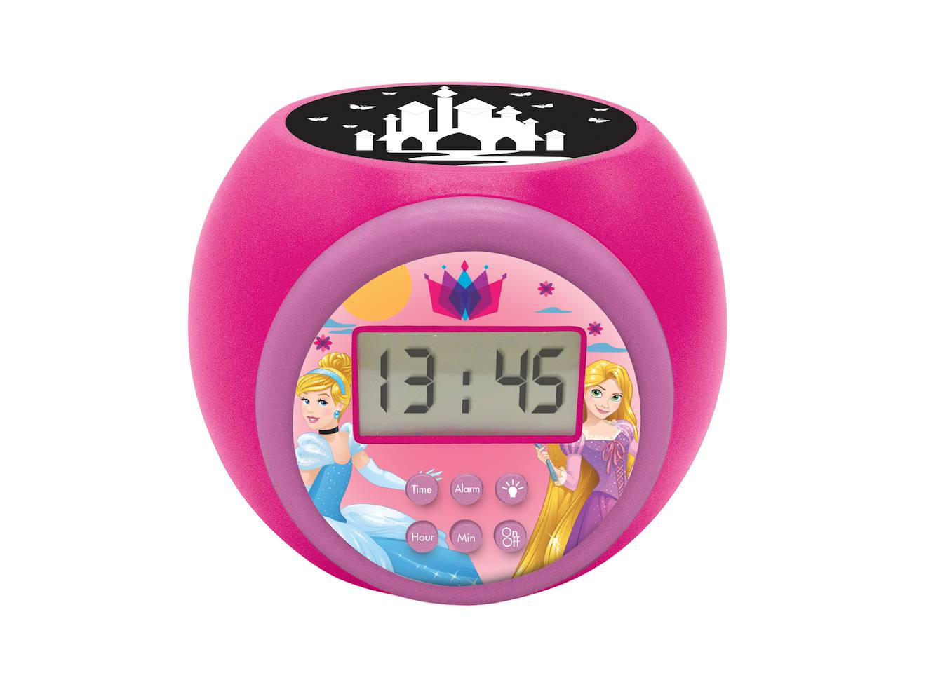Réveil projecteur Disney princesse multicolore