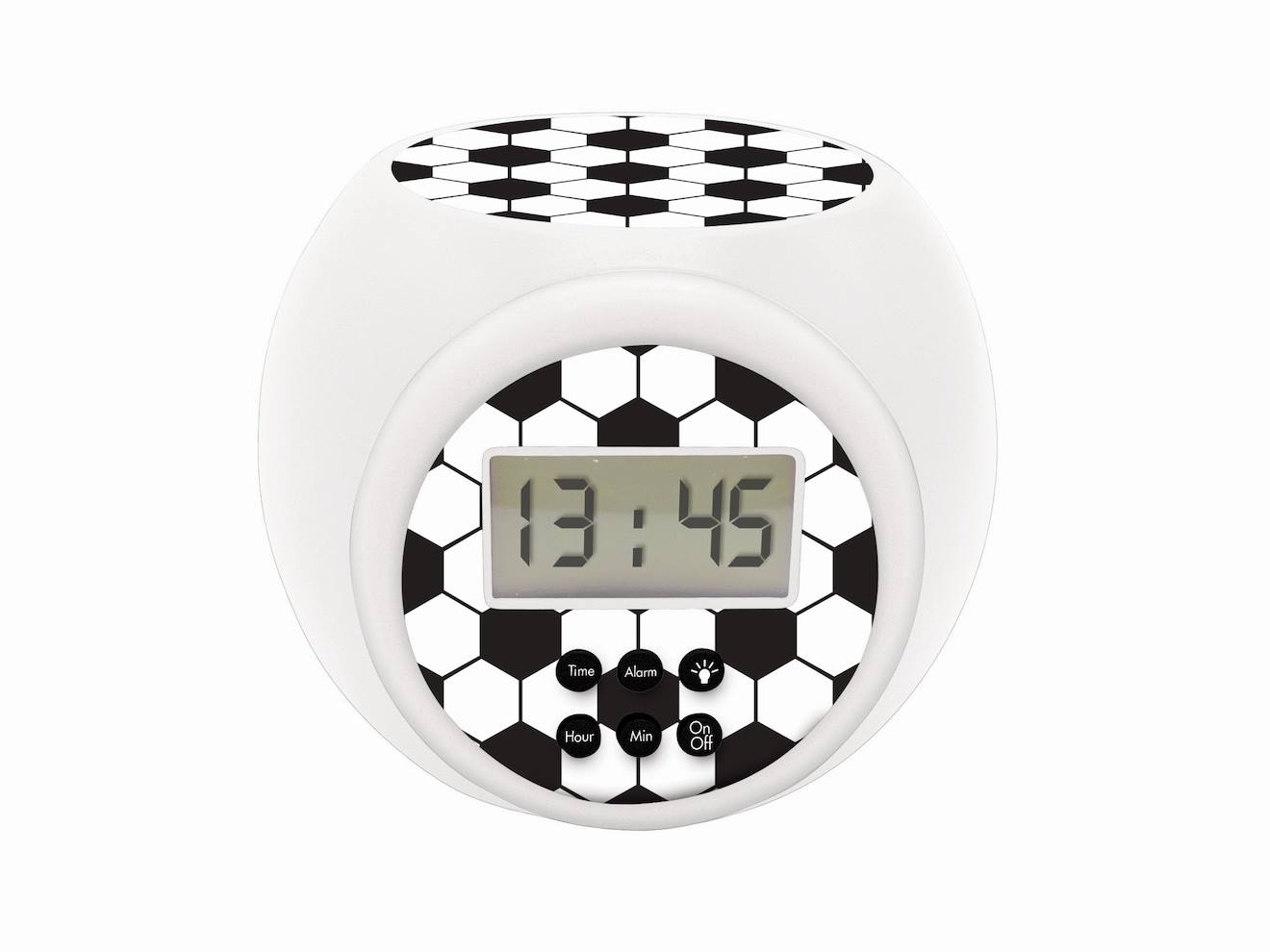 Réveil projecteur édition football multicolore
