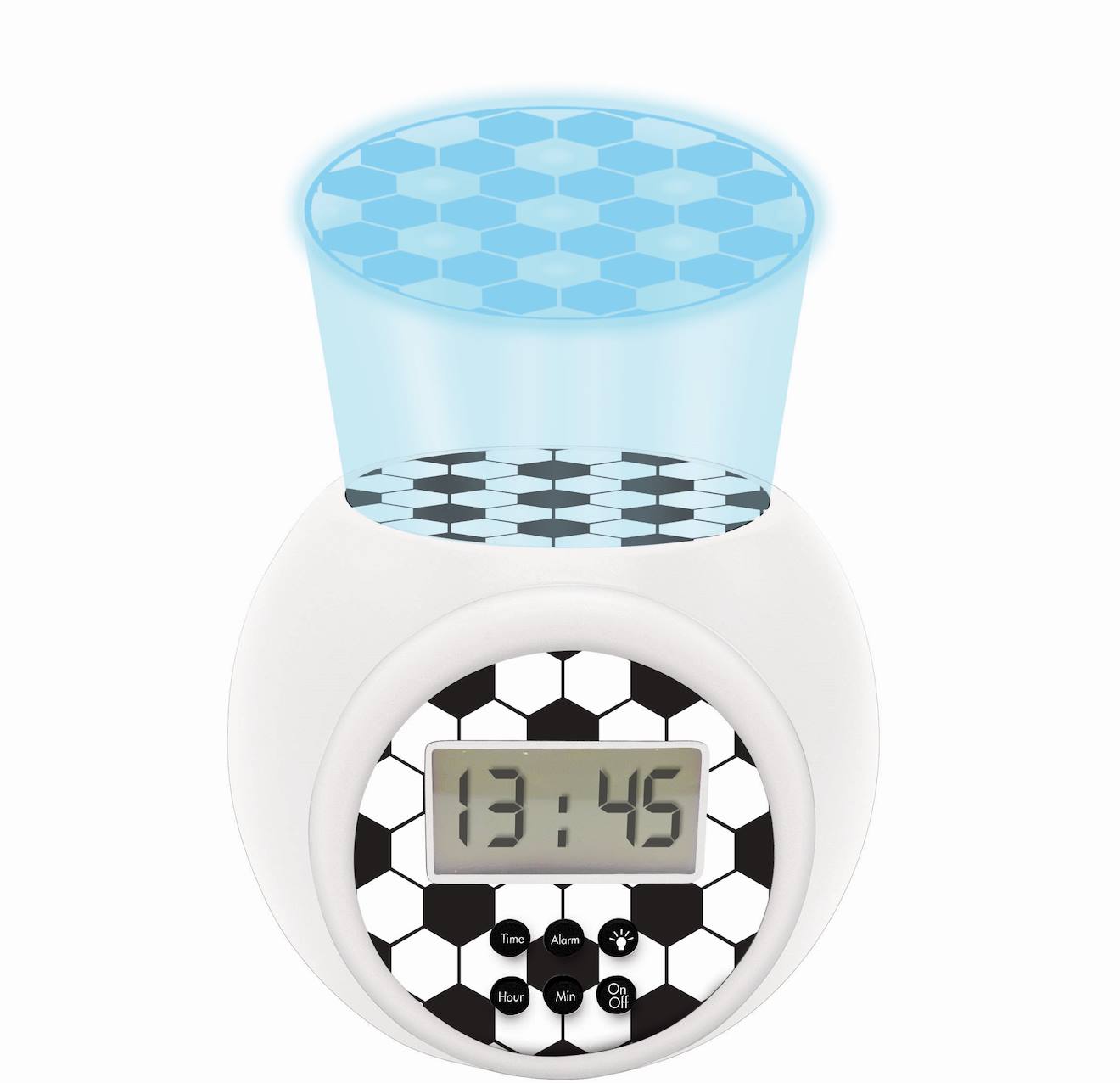 Réveil projecteur édition football multicolore