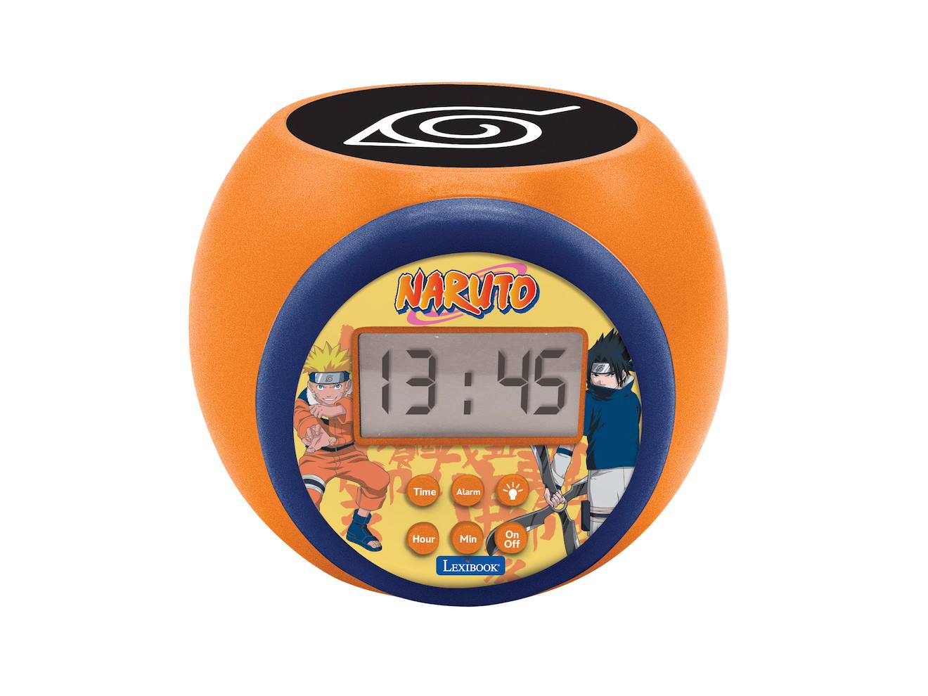 Réveil projecteur Naruto avec minuteur, fonction alarme et répétition, veilleuse avec minuterie multicolore