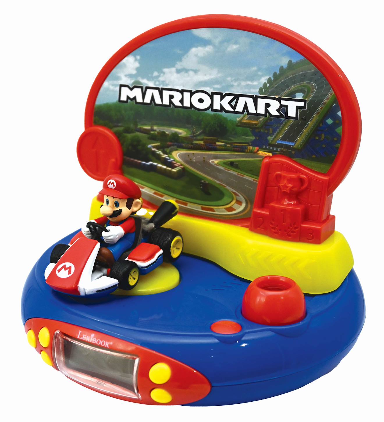 Réveil projecteur nintendo Mario Kart en 3D multicolore