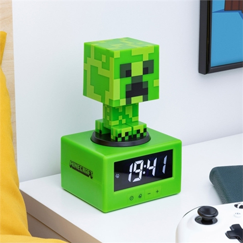Réveil Veilleuse Minecraft Creeper - Réveils Originaux