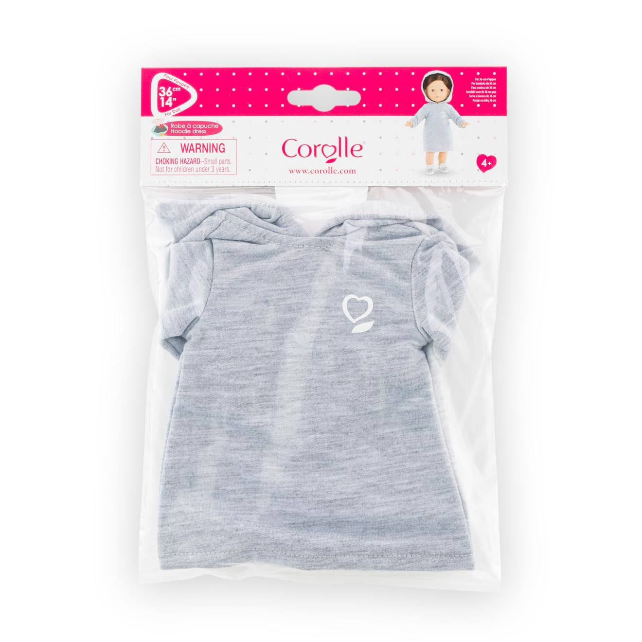 Robe à capuche pour poupée ma Corolle multicolore