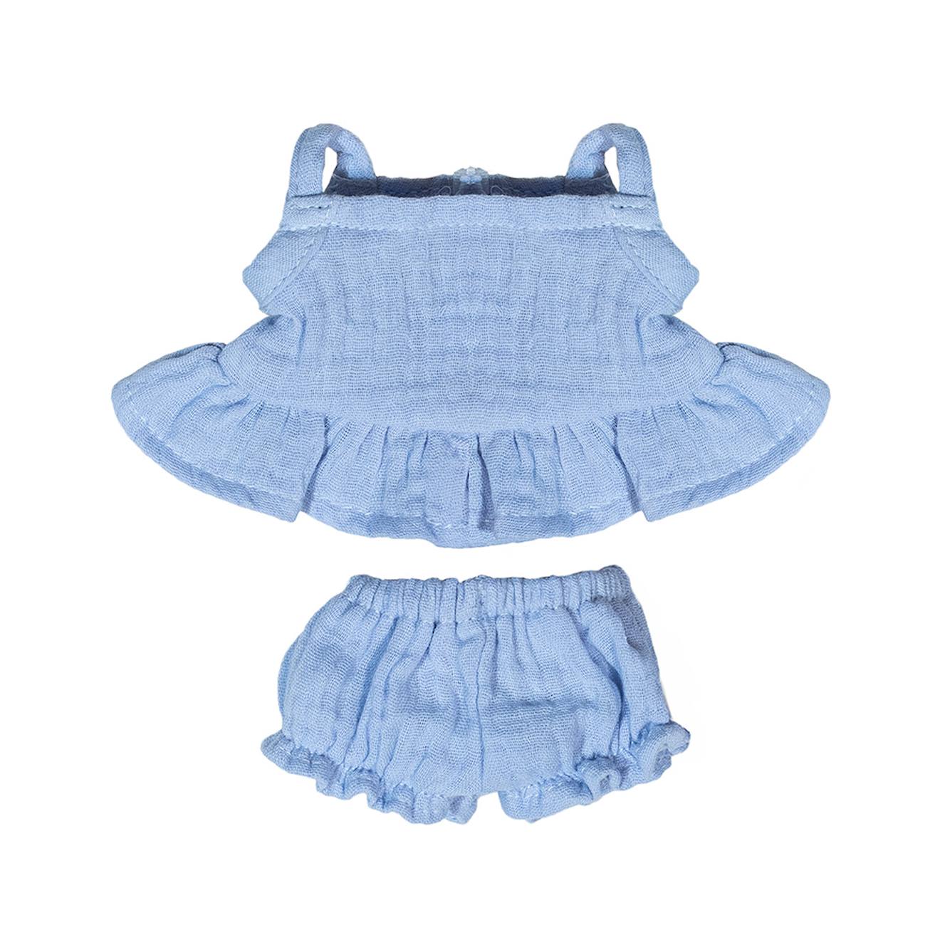 Robe dété pour poupée de 21 cm vert