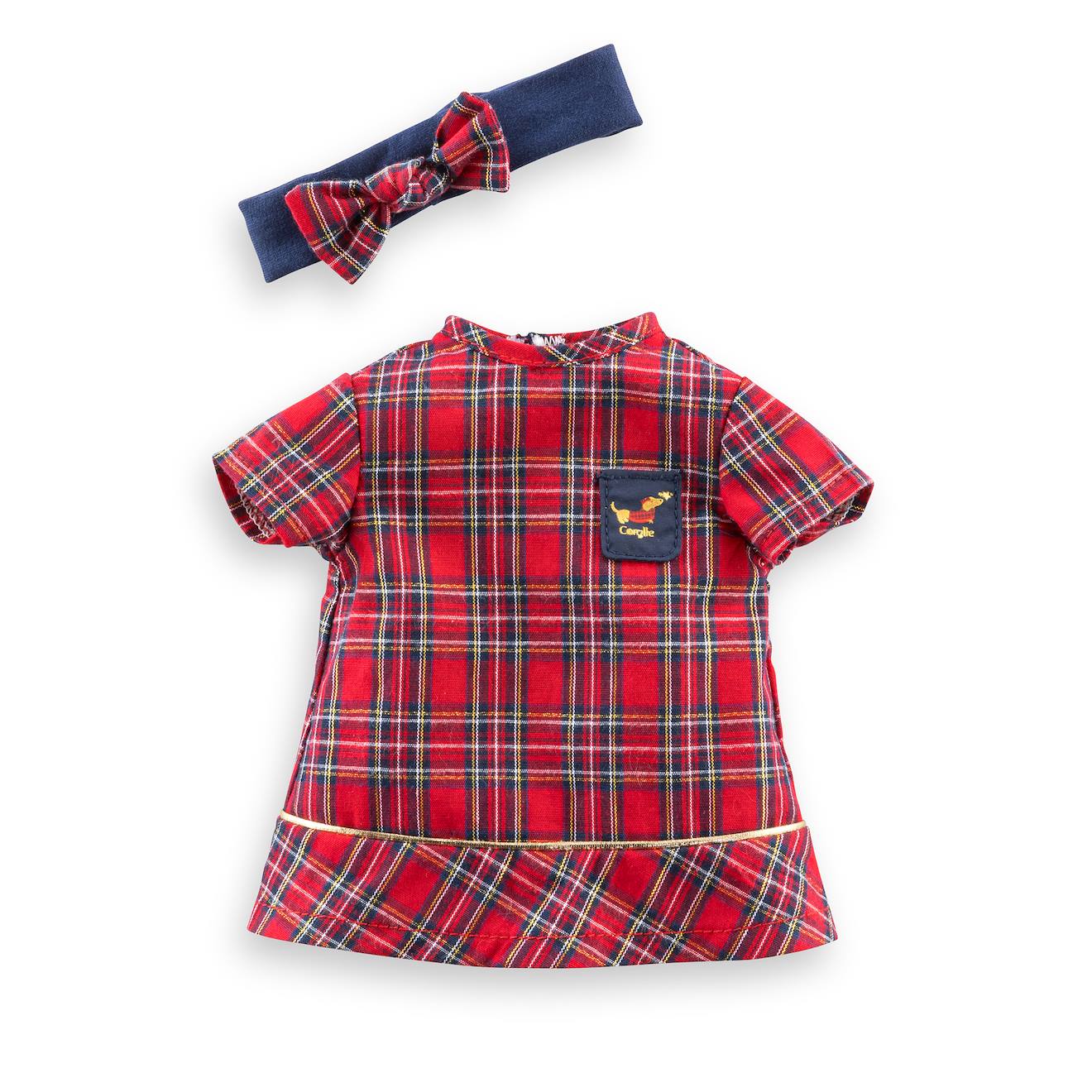 Robe et bandeau Corolle en fêtes pour poupée ma Corolle multicolore