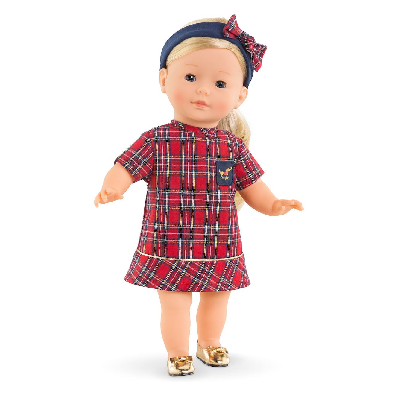 Robe et bandeau Corolle en fêtes pour poupée ma Corolle multicolore