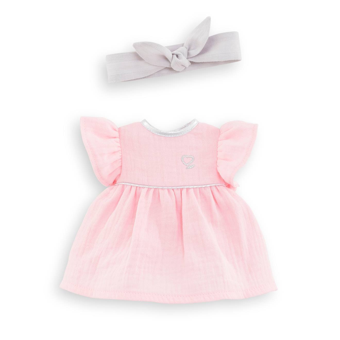 Robe et bandeau pour poupée ma Corolle multicolore