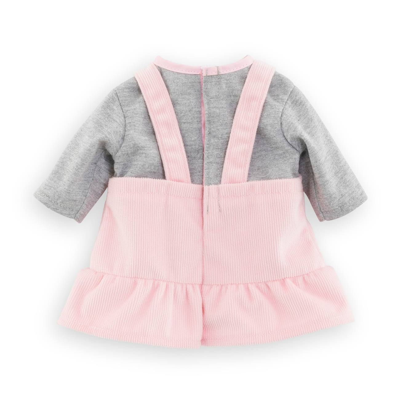 Robe et t-shirt bords de loire pour poupon 36 cm multicolore