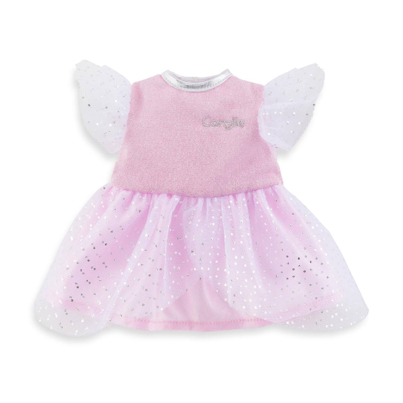 Robe rose à paillettes pour poupée ma Corolle multicolore