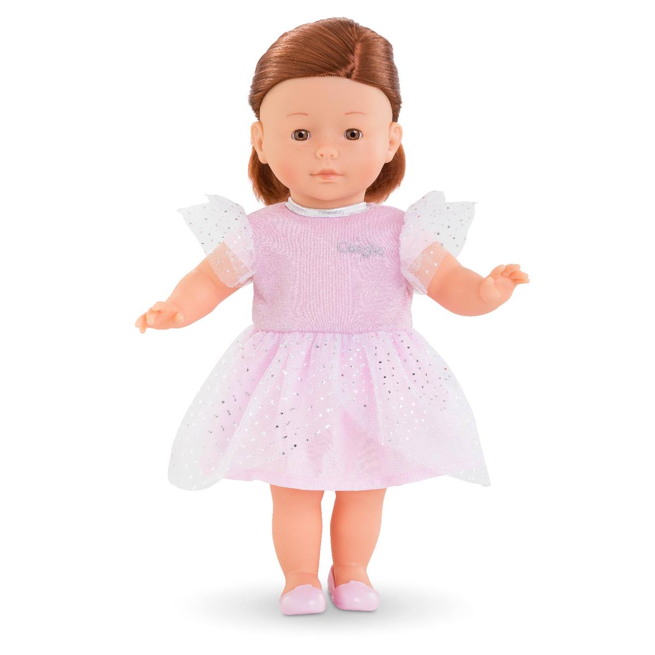 Robe rose à paillettes pour poupée ma Corolle multicolore