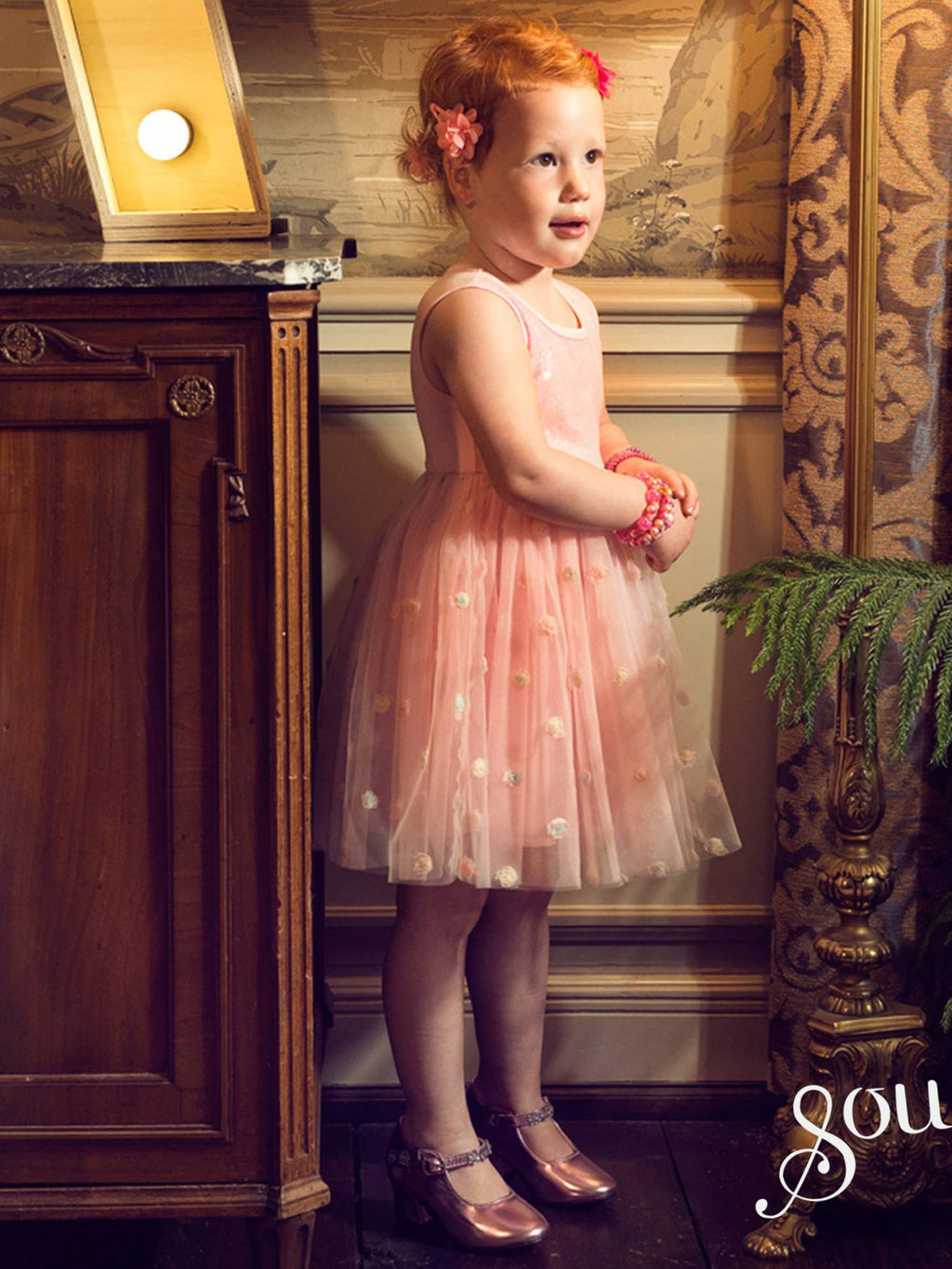 Robe roselyne 2ans rose