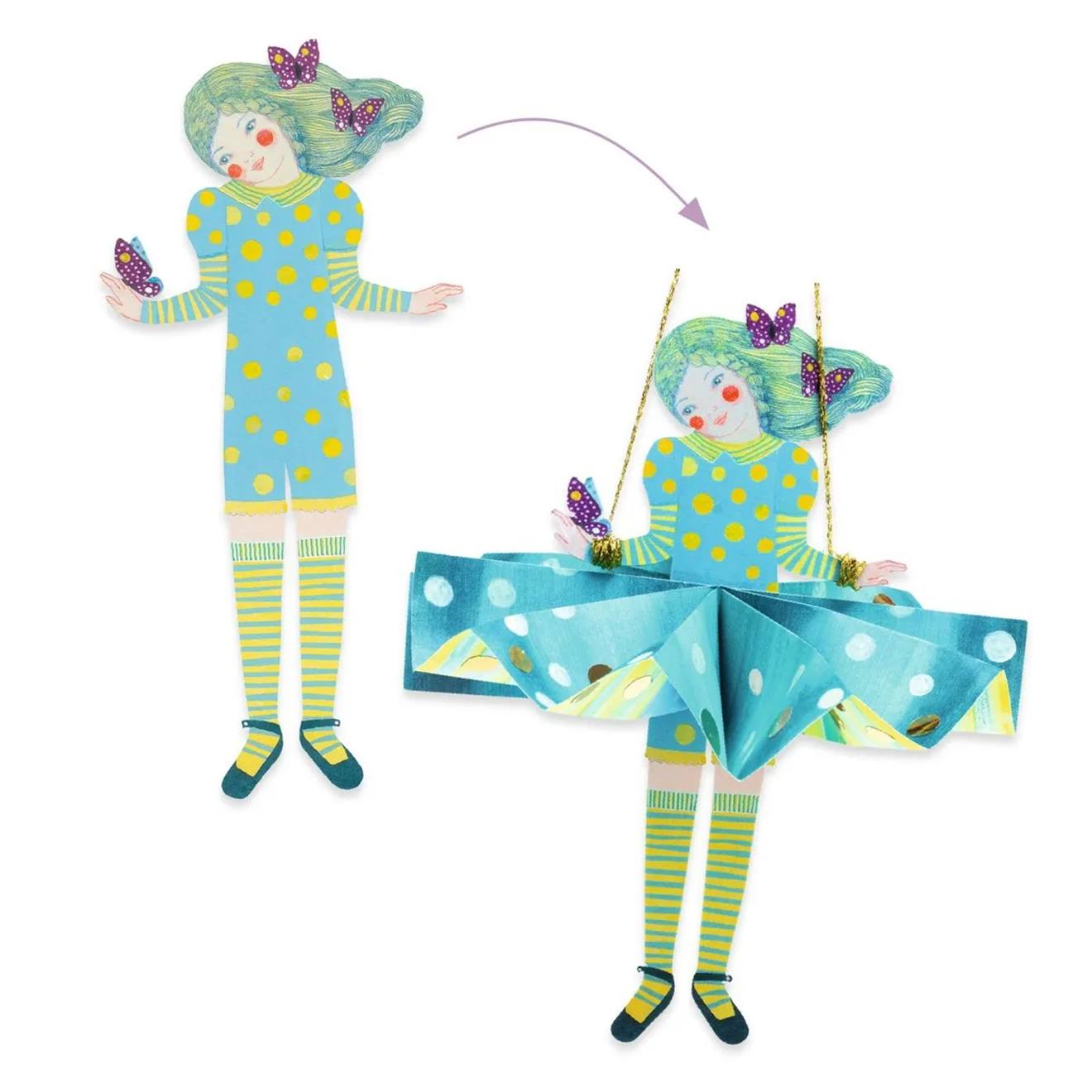 Robes de papier multicolore