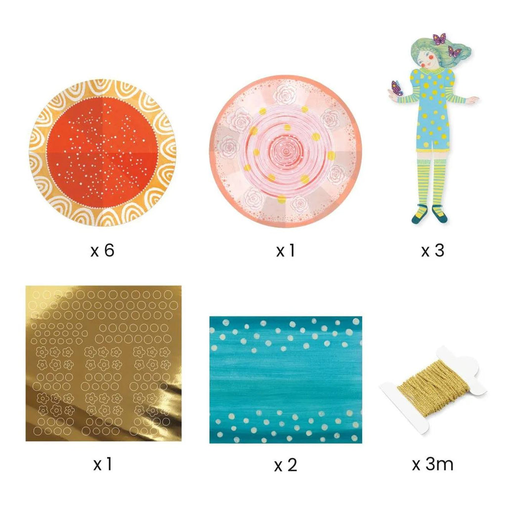 Robes de papier multicolore