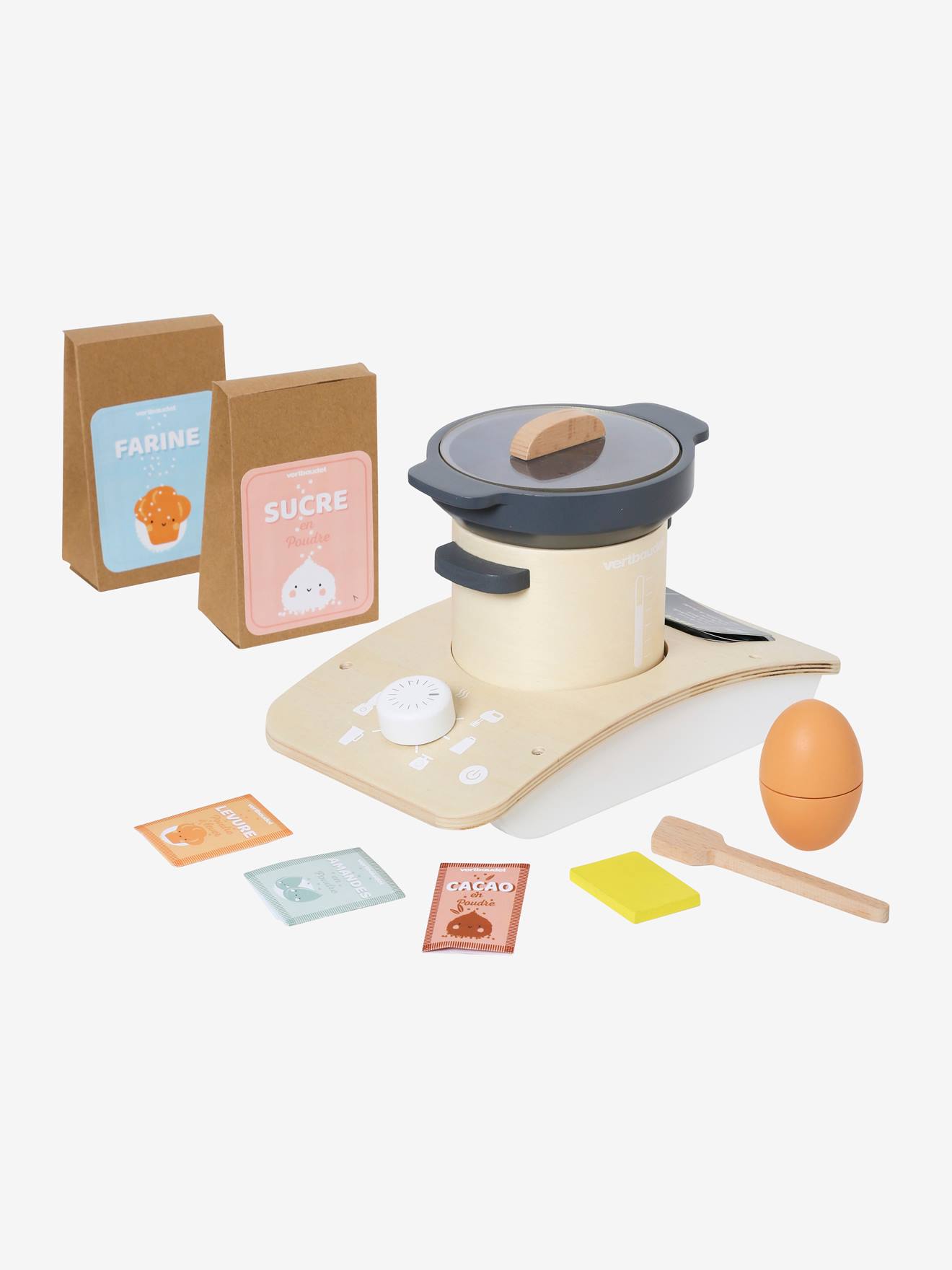 Robot de cuisine en bois FSC noir