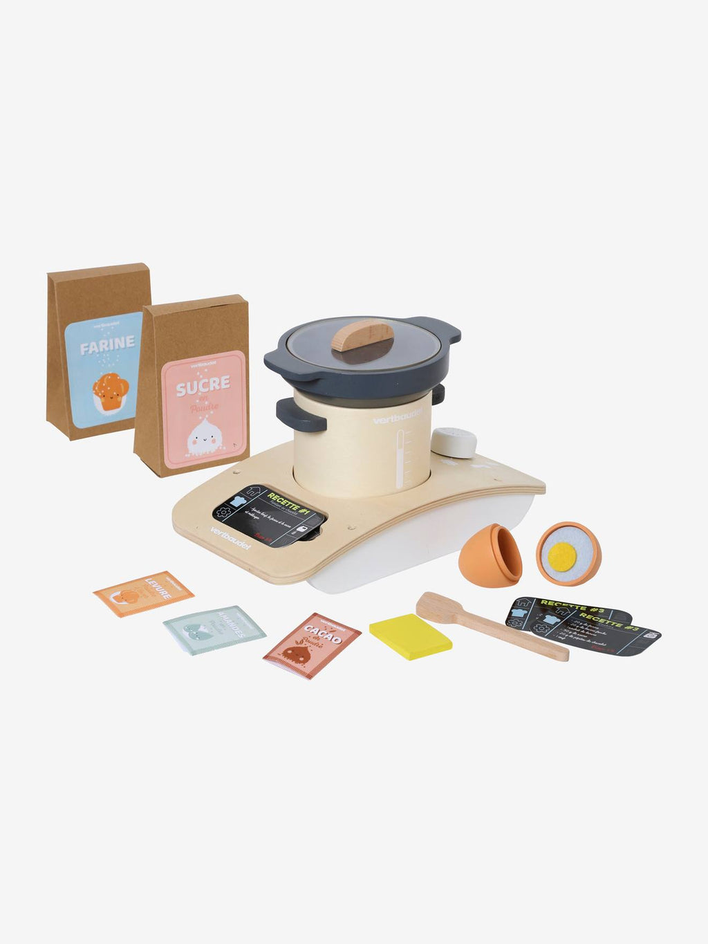 Robot de cuisine en bois FSC noir