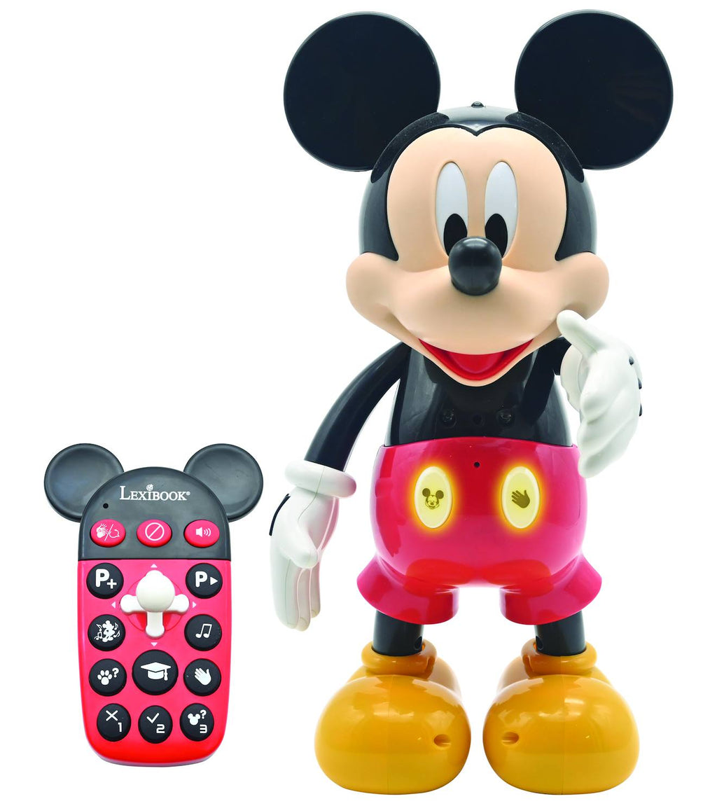 Robot Mickey bilingue interactif en anglais/français rouge