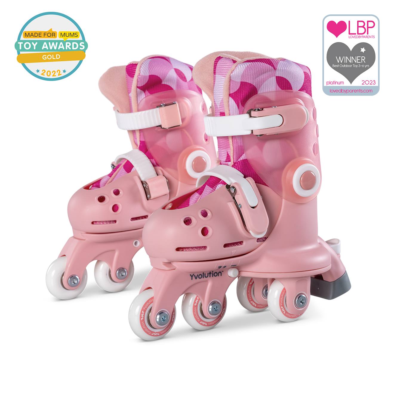 Rollers rose d'apprentissage - twista skates rose