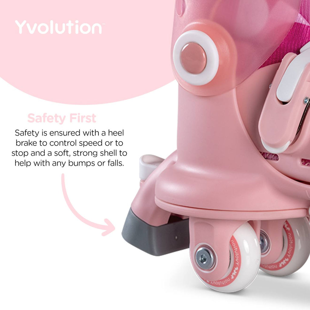 Rollers rose d'apprentissage - twista skates rose