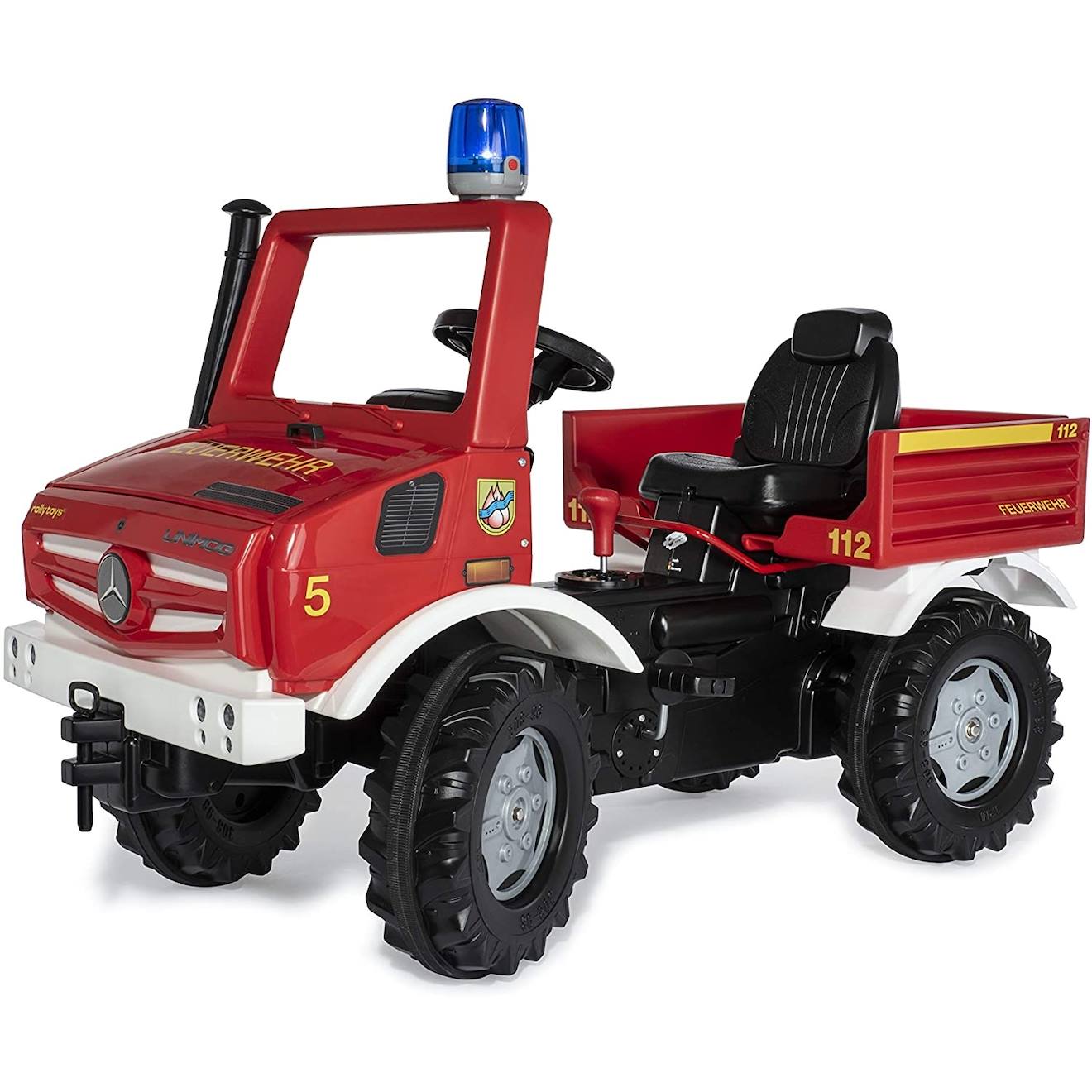 Rollyunimog fire truck avec frein et lumières rouge