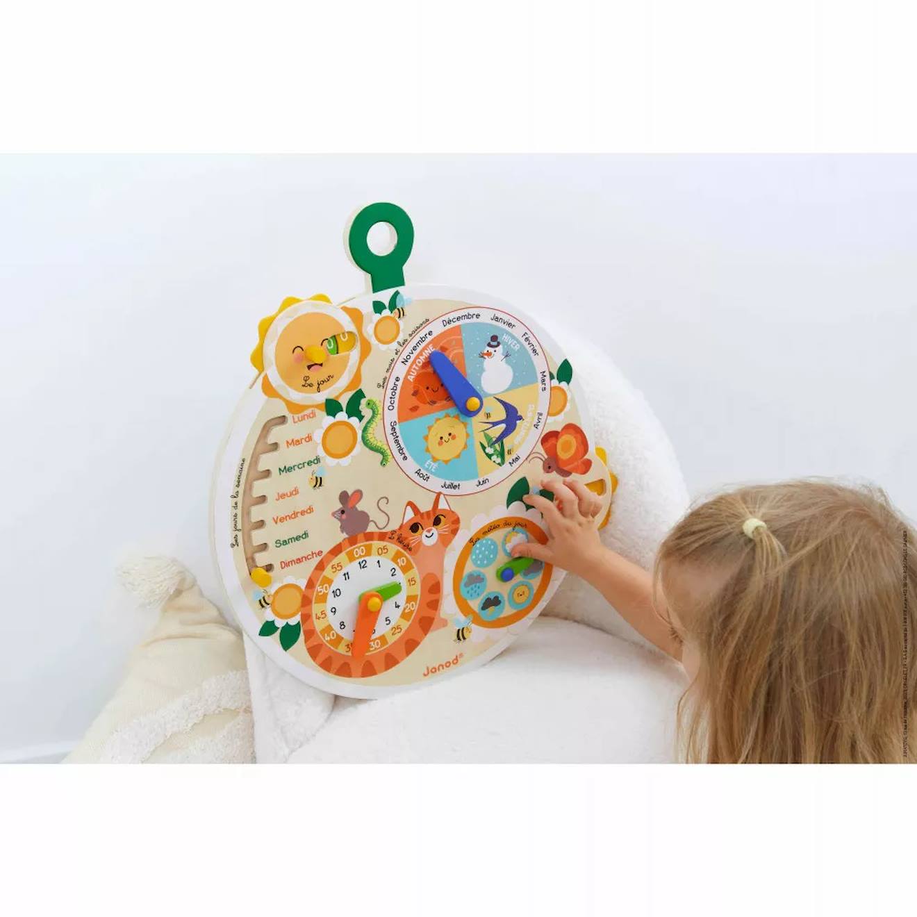 Roue du temps en bois FSC multicolore