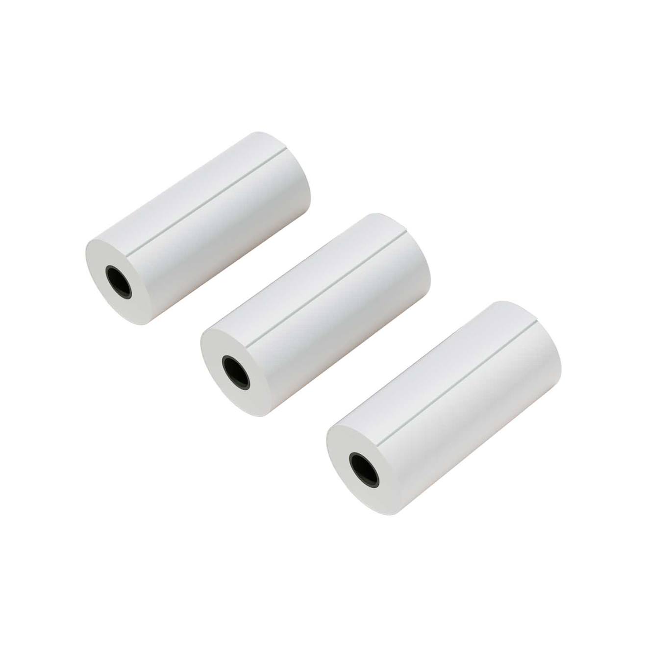 Rouleaux de papier imprimante blanc