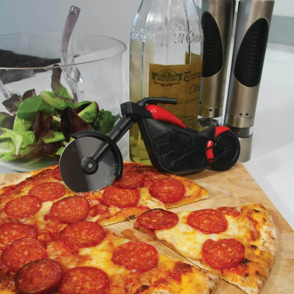 Roulette à Pizza Moto Chopper - Ustensiles de Cuisine