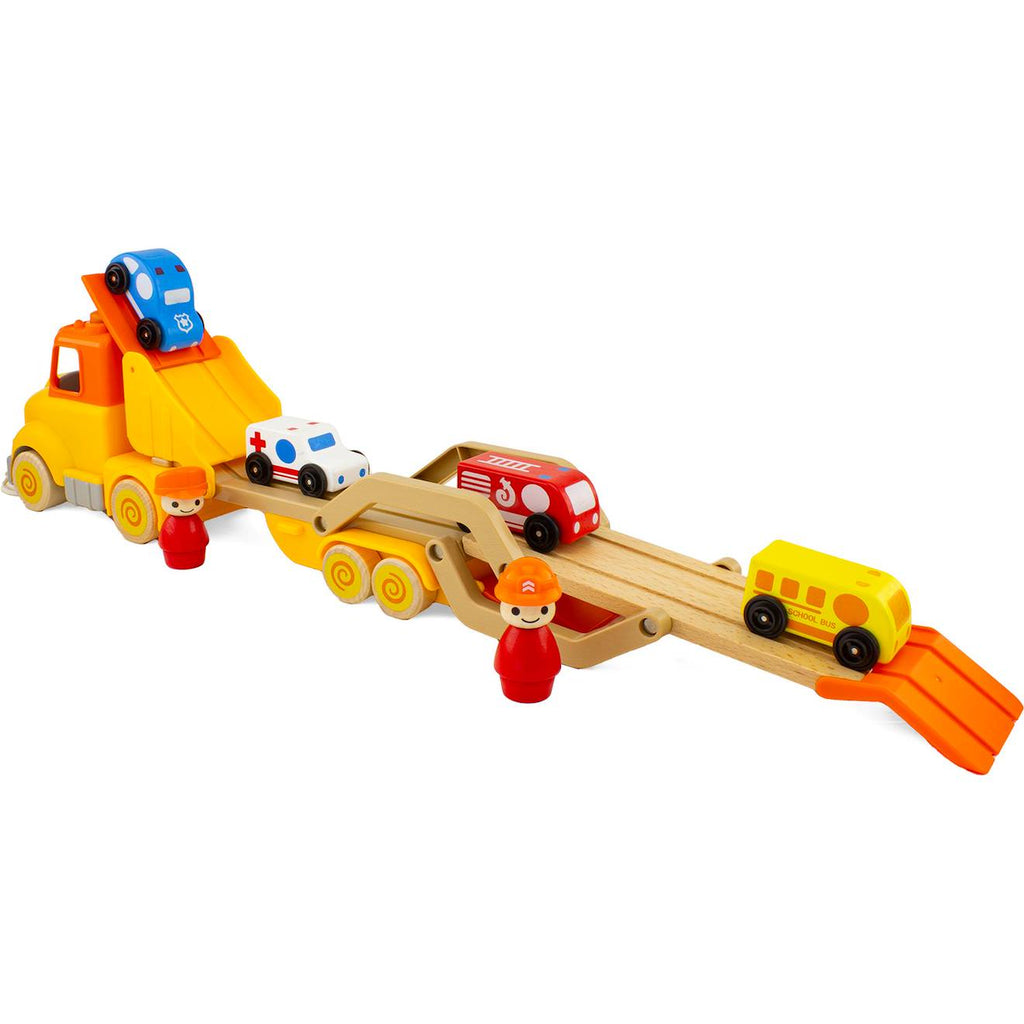 Routoudou - camion porte voitures jaune