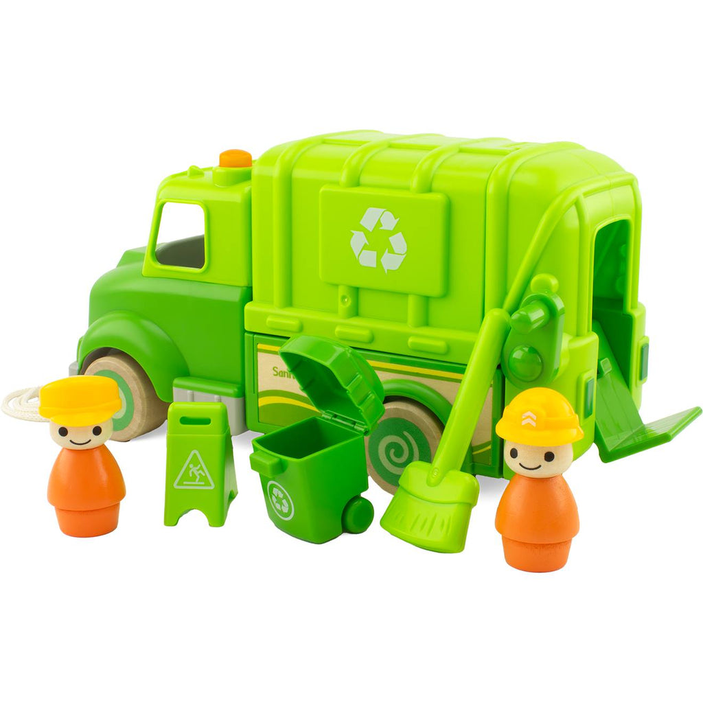 Routoudou - camion poubelle vert