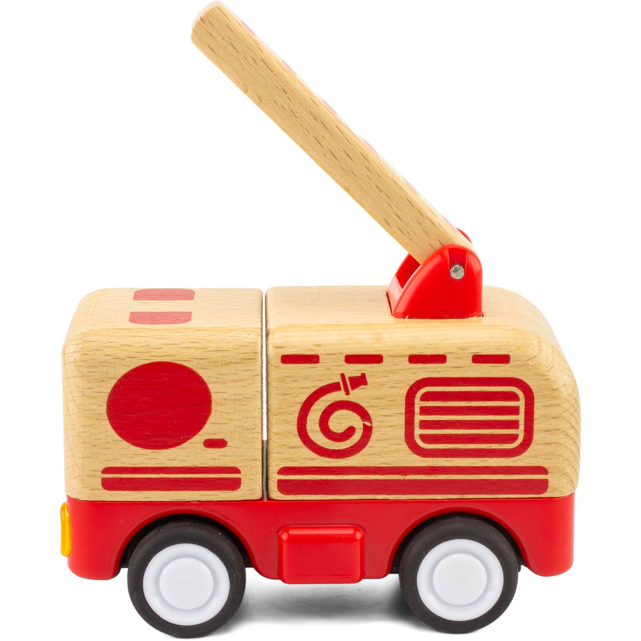 Routoudou - mini camion de pompier rouge