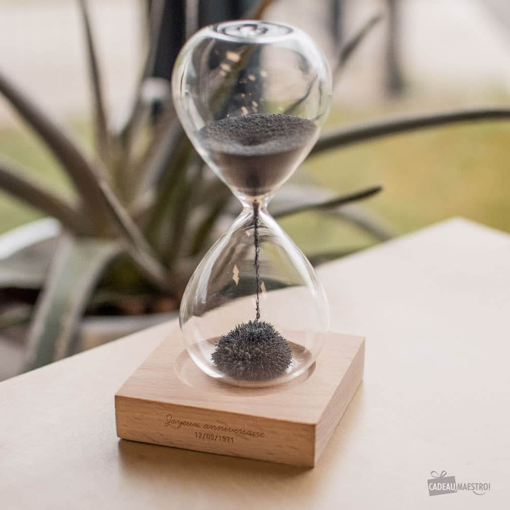 Sablier Magnétique Anniversaire à Personnaliser - Objet Déco Original